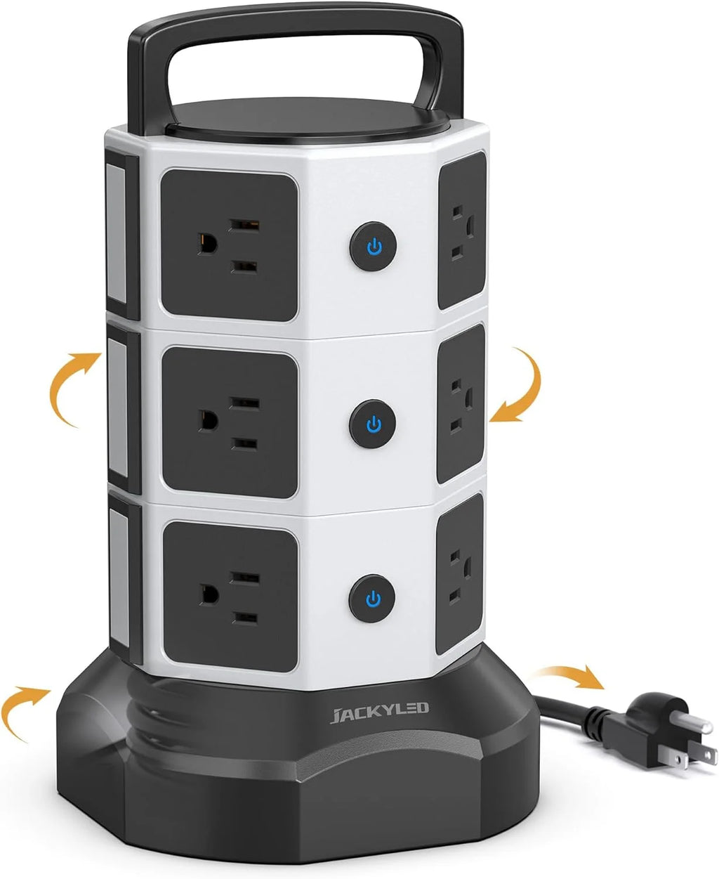 12 AC Outlets 6 USB Ports Power Strip Tower O156745