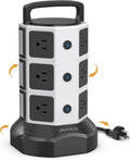 12 AC Outlets 6 USB Ports Power Strip Tower O156745
