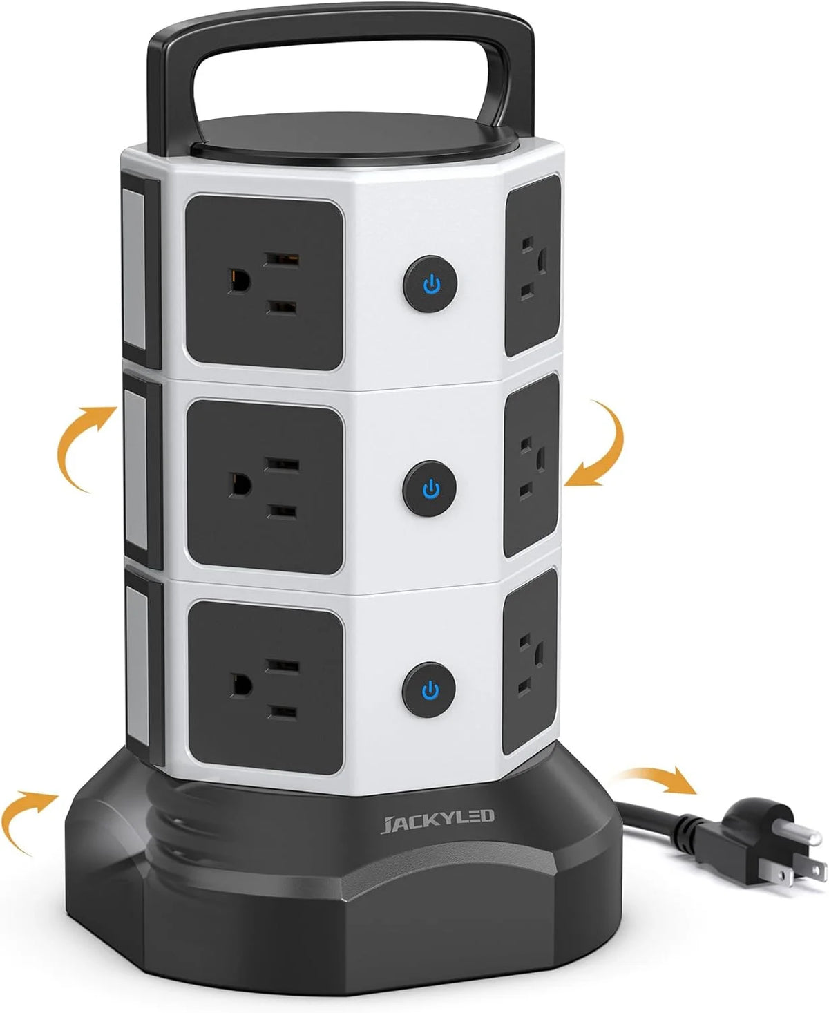 12 AC Outlets 6 USB Ports Power Strip Tower O156745
