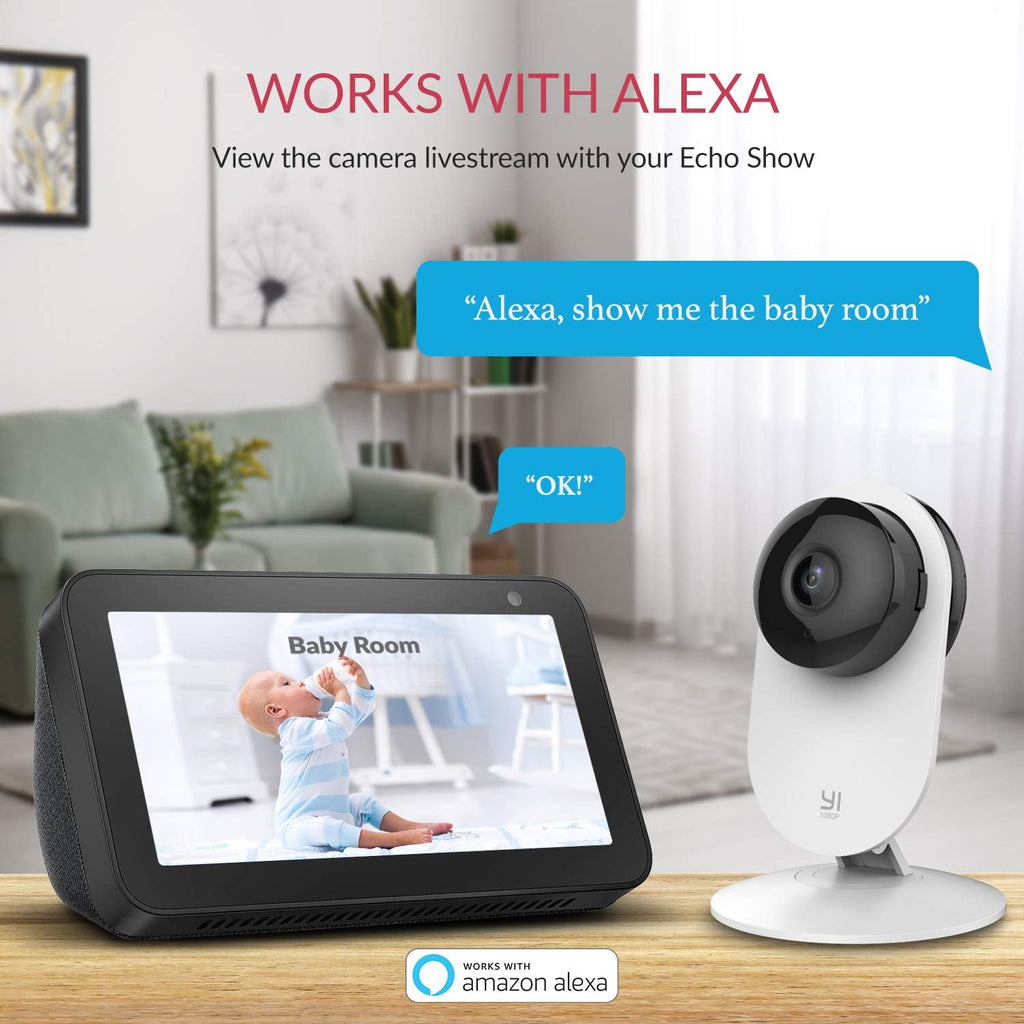 2pc 1080p WiFi Smart Indoor Security Camera with Night Vision W287