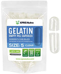 Size 5 Clear Empty Gelatin Capsules 100 Count S561696
