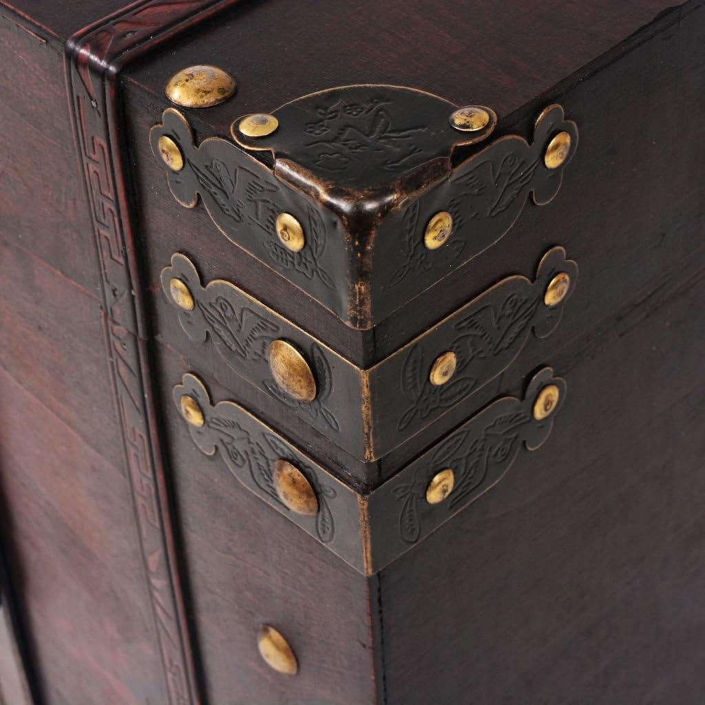 Vintage Chipboard Storage Trunk with Metal Latch B225221