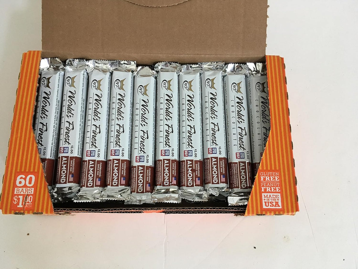 50 BARS Milk Chocolate with Almonds U5220