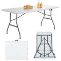 6ft White Folding Table P12397