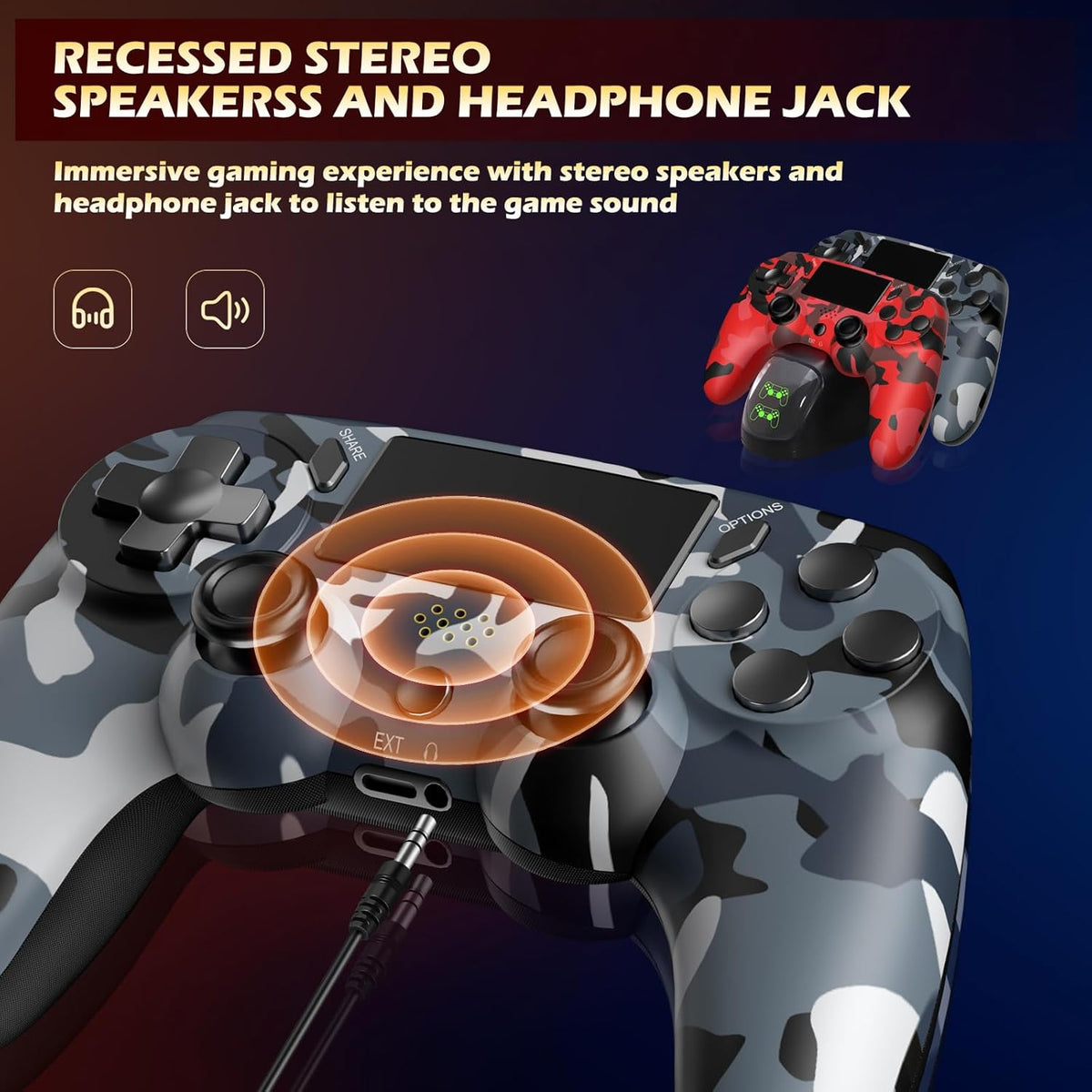 2 Pack Wireless Controller for PS4 A1599