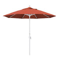 9 Feet Aluminum Market Umbrella Collar Tilt Matted White Olefin Sunset B451156