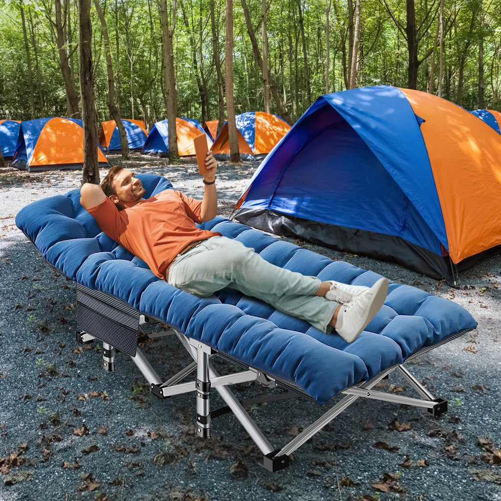 Folding Camping Cot with Carry Bag I925964