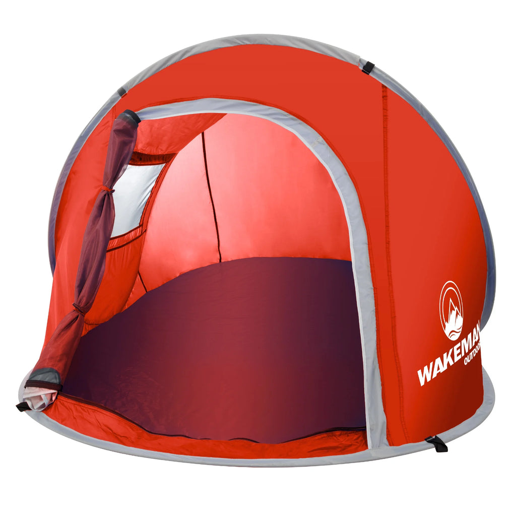 Water-Resistant 2-Person Pop-up Tent (Blue) B159