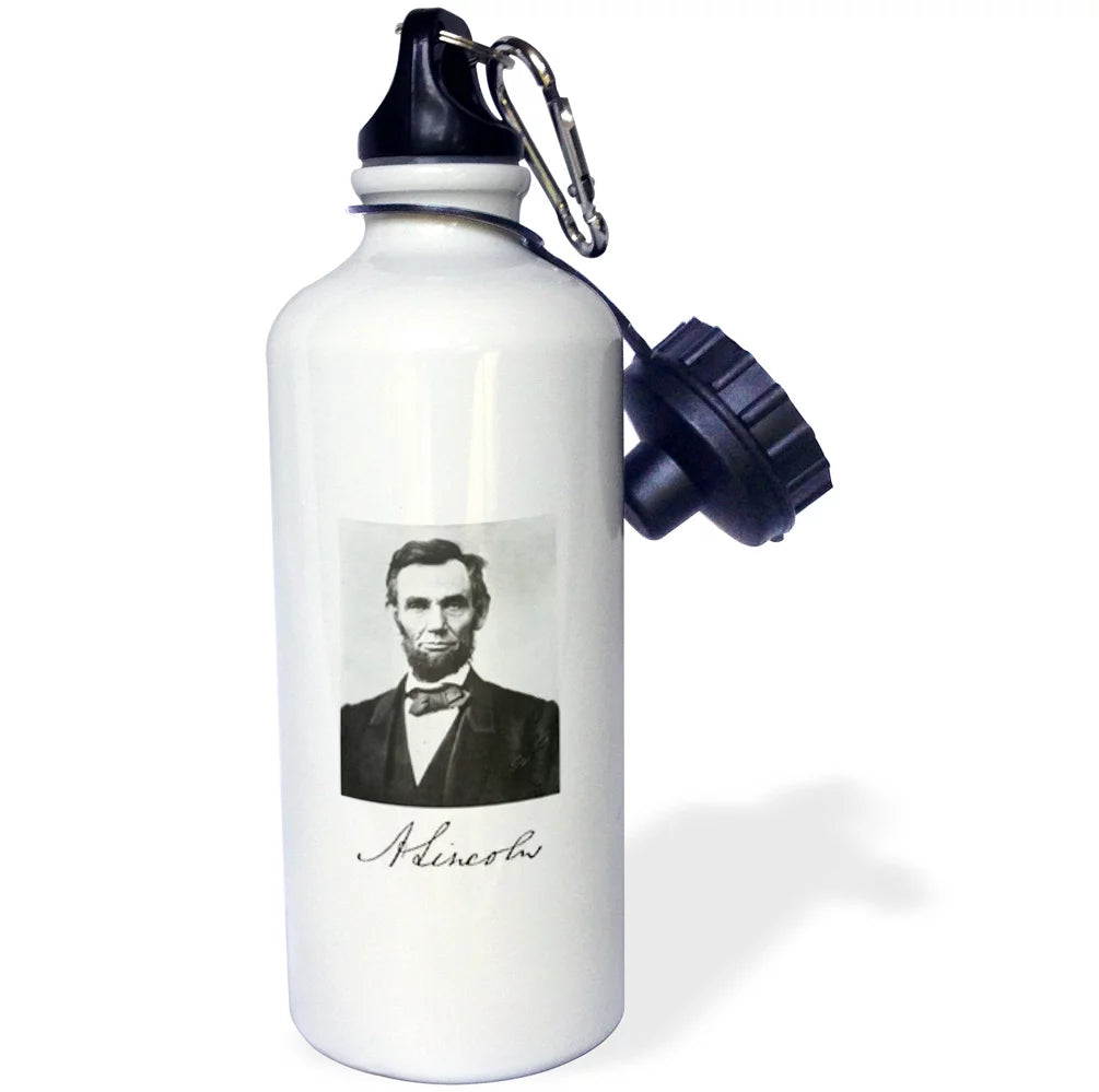 Abraham Lincoln Sports Water Bottle 21oz A8683