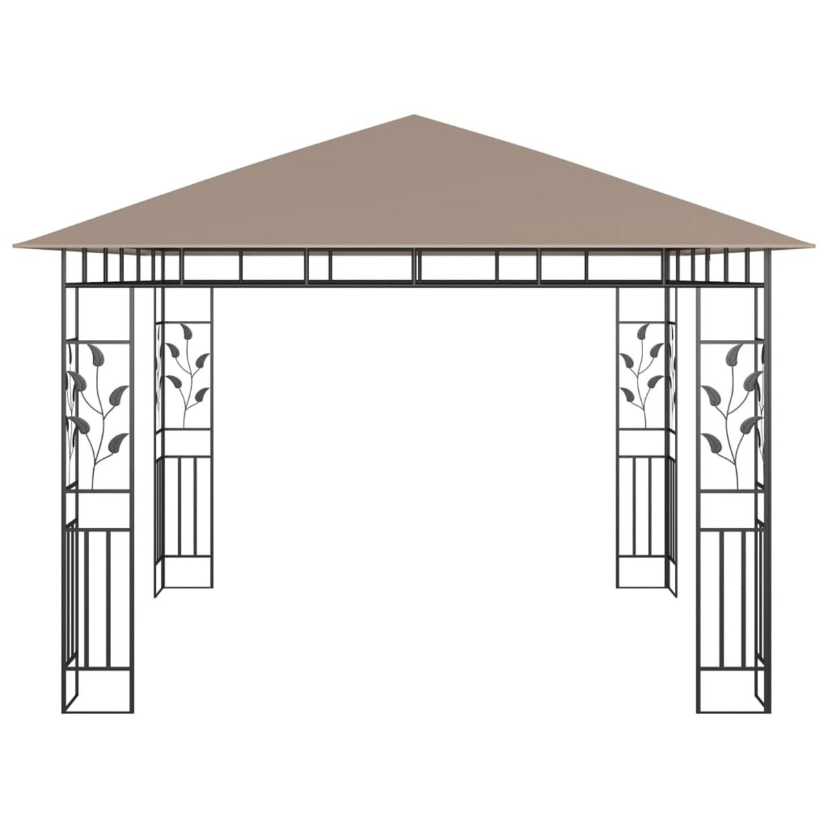 Taupe Gazebo with Mosquito Net K4438