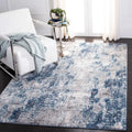 Navy Grey Abstract Area Rug 6' x 9' N4770