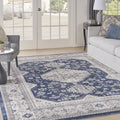Persian Grey/Navy 8x10 Area Rug P969446