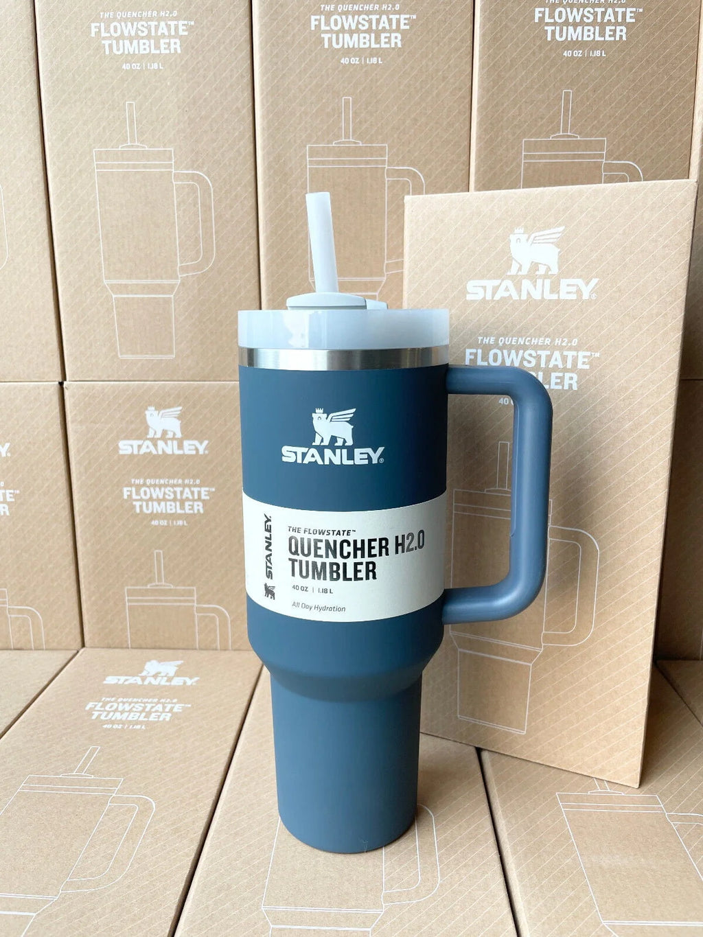 40oz Stainless Steel Tumbler Navy Blue X17101