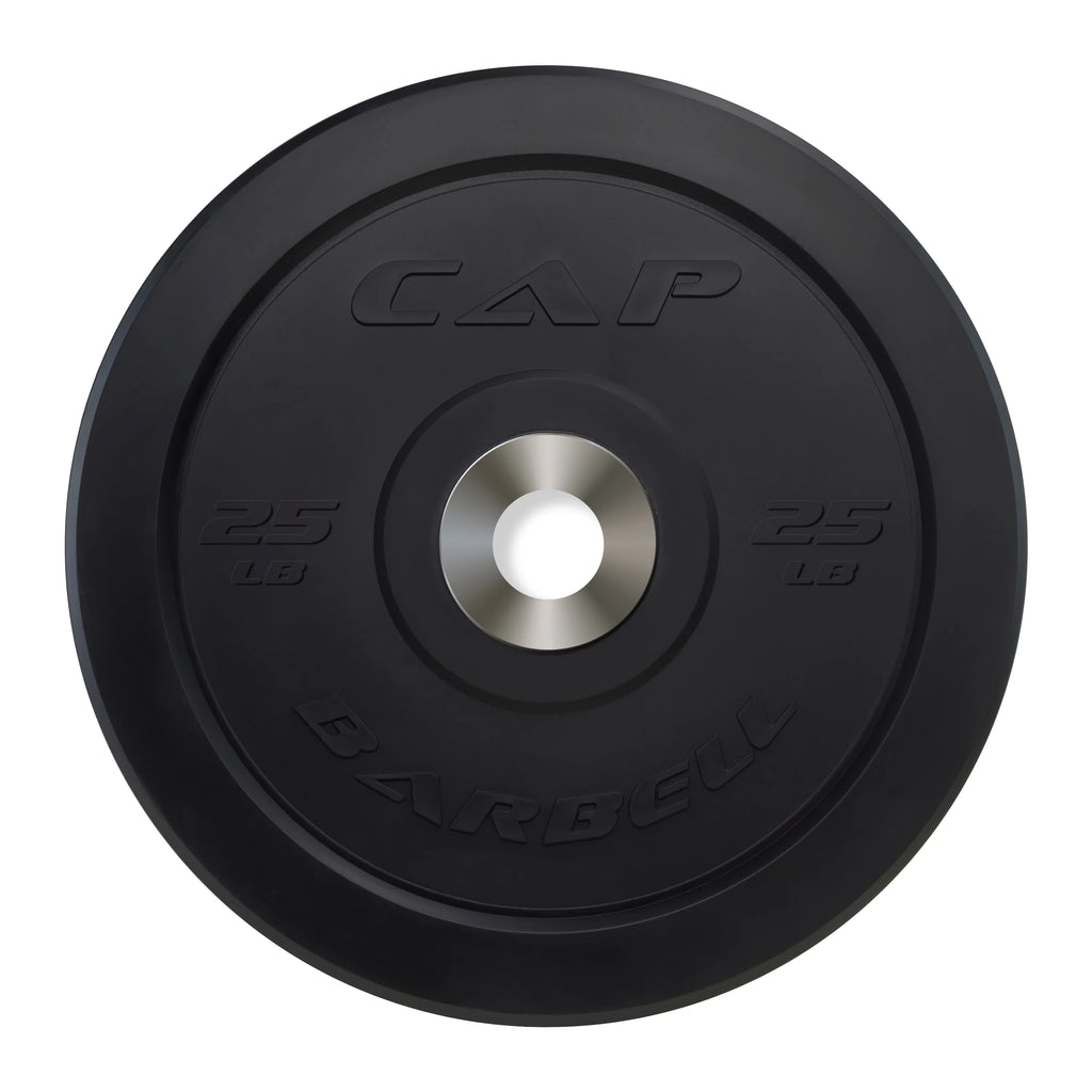 25 lb Black Olympic Bumper Plate Z888