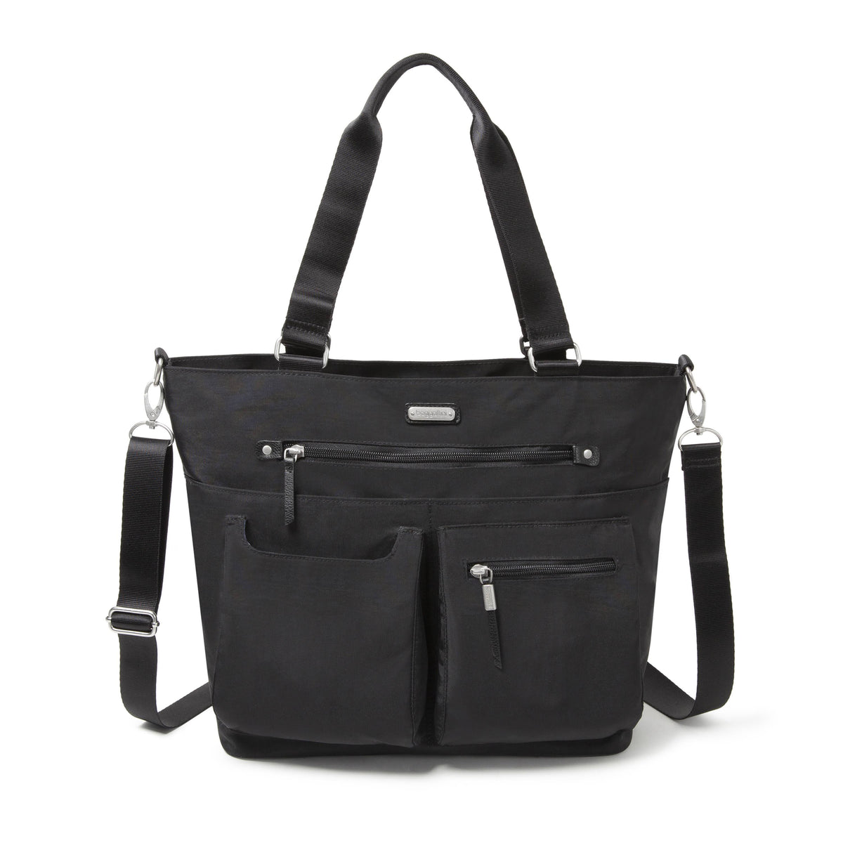 Black Tote with RFID Phone Wristlet C8399