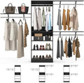 96'' 8FT Walk In Closet Organizer with 3 Shelving Towers Z787