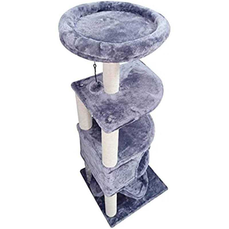 Cat Tree with Scratching Post and Hanging Bed J190198