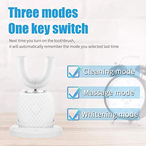 Ultrasonic U-Shaped 360° Electric Toothbrush (White) P419673
