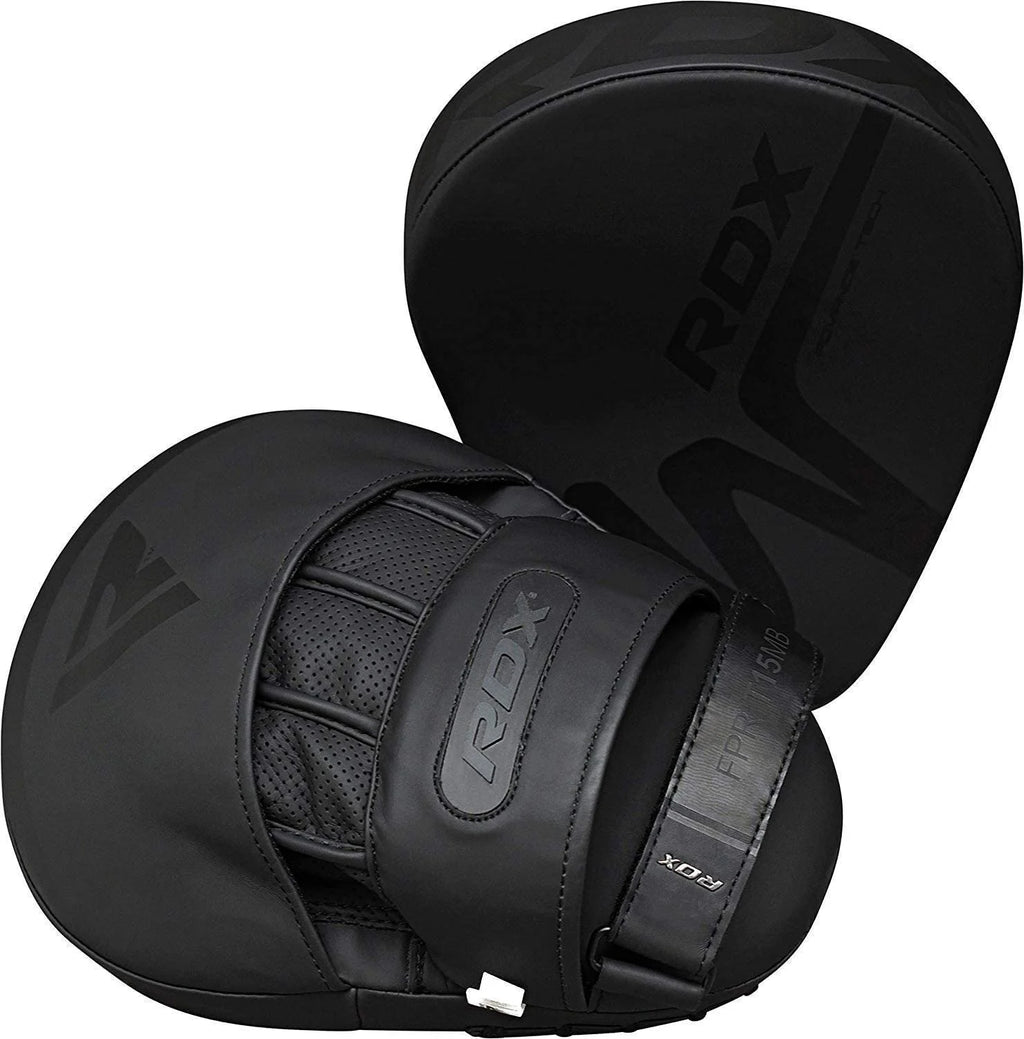 Black Leather Boxing Focus Mitts W194119