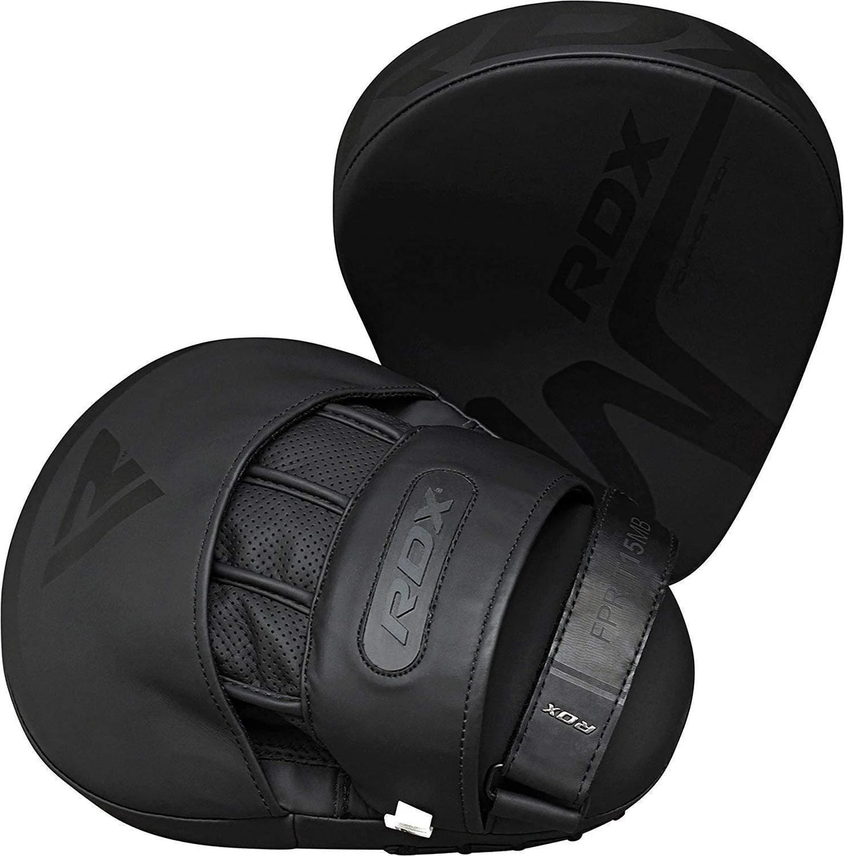 Black Leather Boxing Focus Mitts W194119