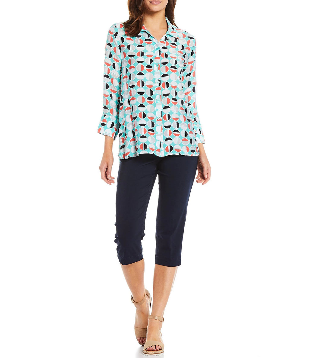Pull-On Capri Pants Denim T802