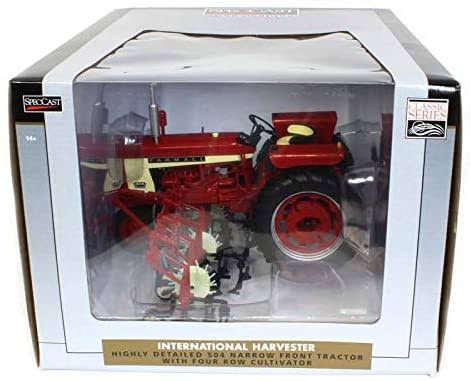 1/16 Scale International Harvester Farmall 504 Narrow Front Tractor with Four Row Cultivator W61843