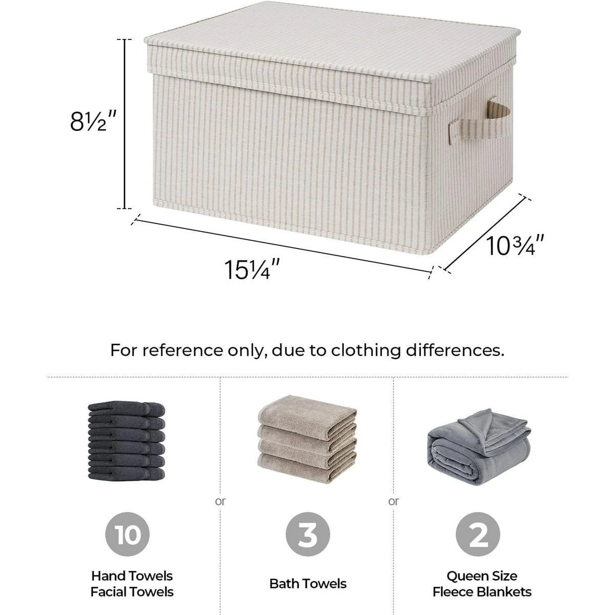 Gray Large 3-Pack Storage Bins with Lid M320
