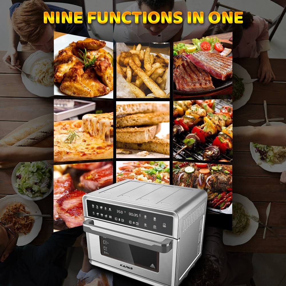 1800 W Stainless Steel 26.4 qt Electric Air Fryer Oven W142