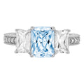 18k White Gold Three-Stone Ring X5283