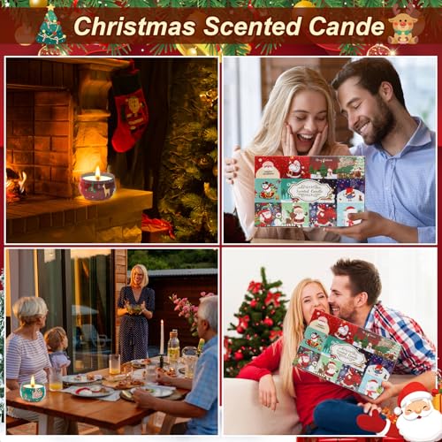 6 Pack Scented Jar Candle Set Natural Soy Wax X728341