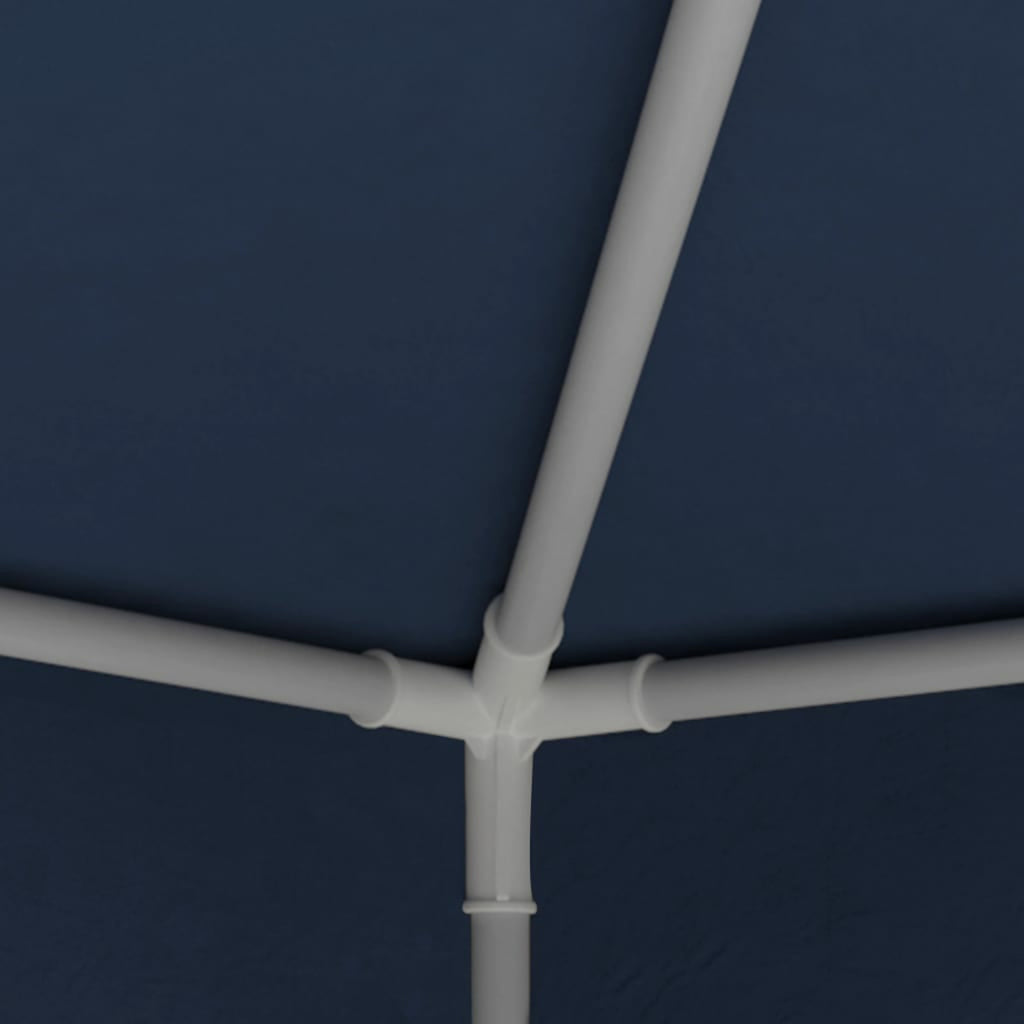 Blue PE Roof Party Tent Gazebo Canopy 6.6ft x 6.6ft x 7.9ft N26263