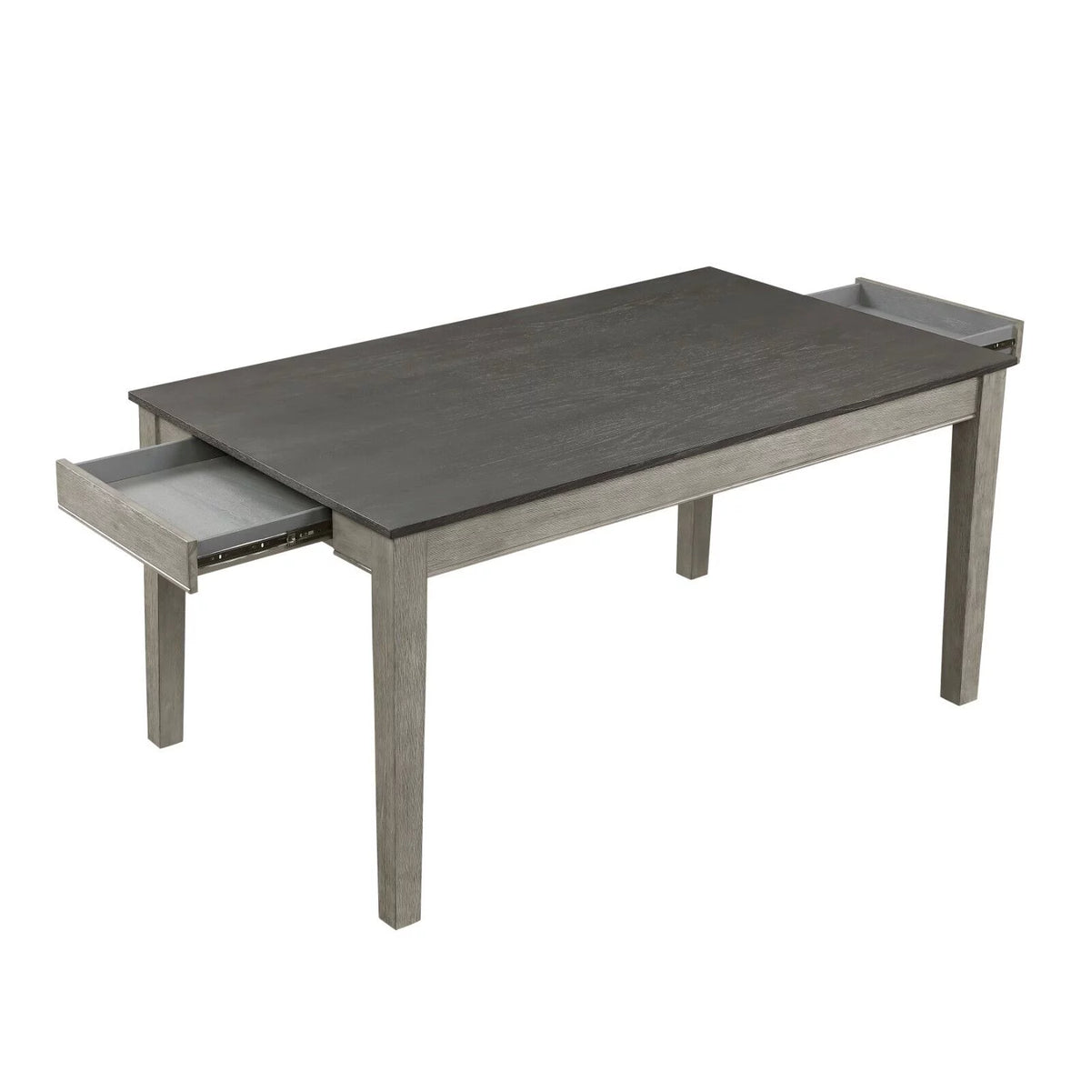 Light Gray 5pc Wooden Dining Set with Drawers D82044