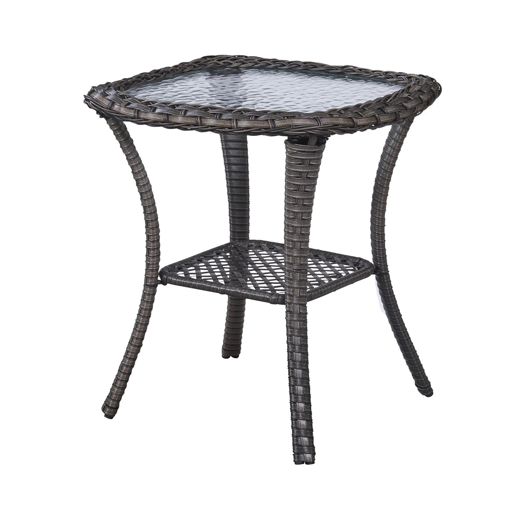 Blue 7Pcs Outdoor Rattan Patio Furniture Set with Cushion C160390