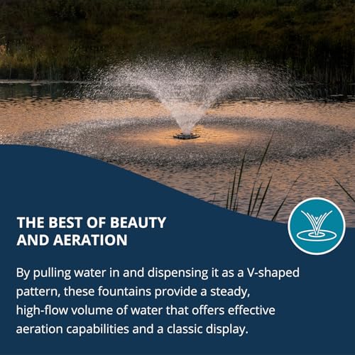 3/4 Horse Power 120V Aerating Pond Fountain with 50 ft Power Cord Z718372