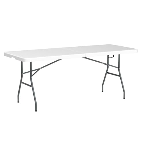 6ft White Folding Table P12397