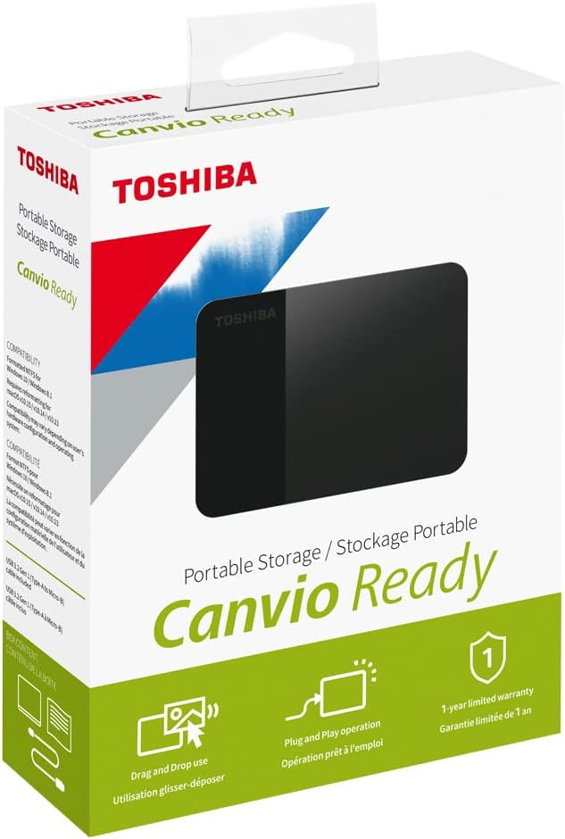 1TB Black External Hard Drive J930876