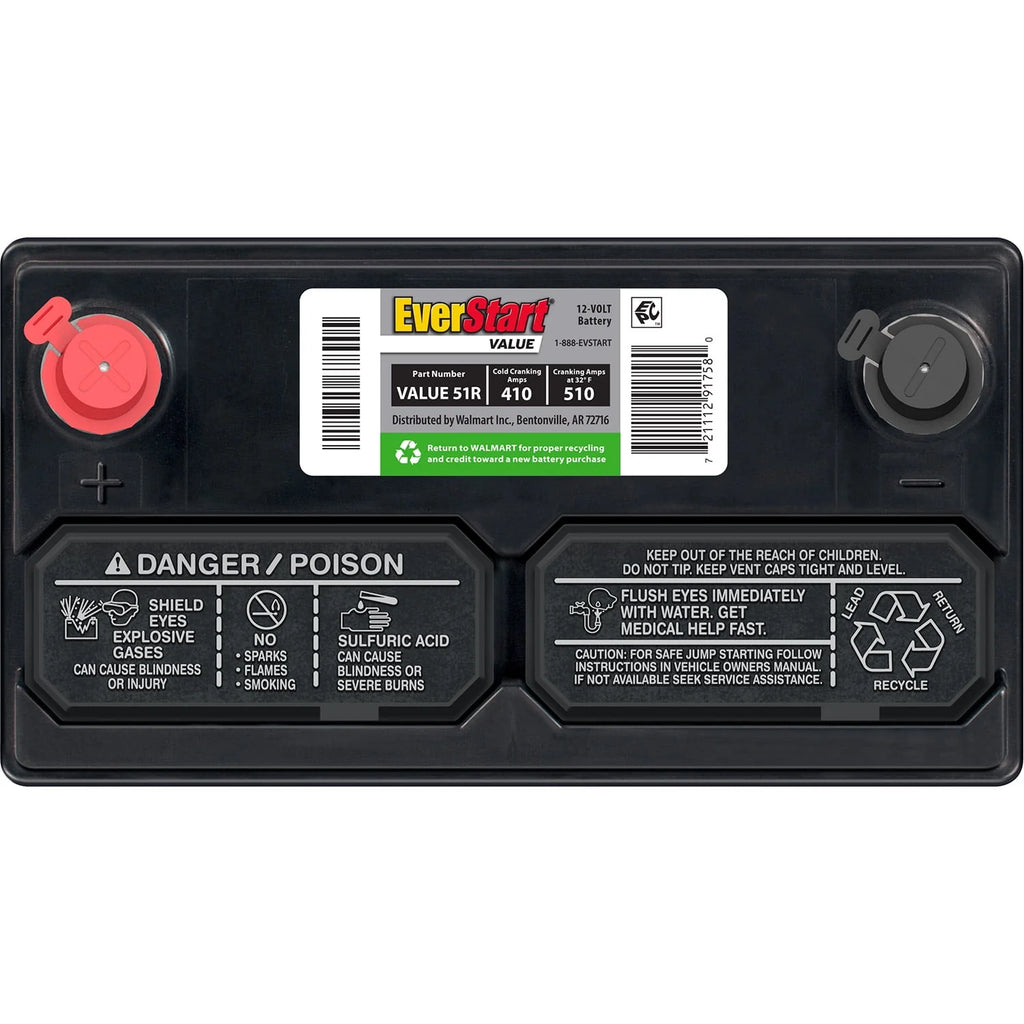 Lead Acid Automotive Battery Group Size 51R 12 Volt 410 CCA M361