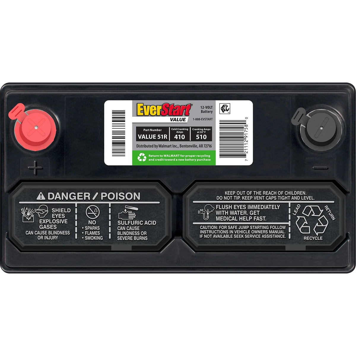 Lead Acid Automotive Battery Group Size 51R 12 Volt 410 CCA M361