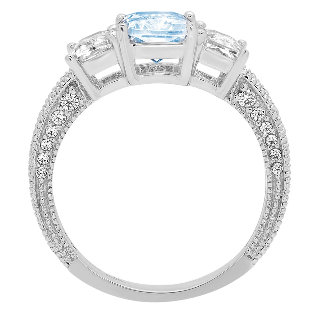 18k White Gold Three-Stone Ring X5283
