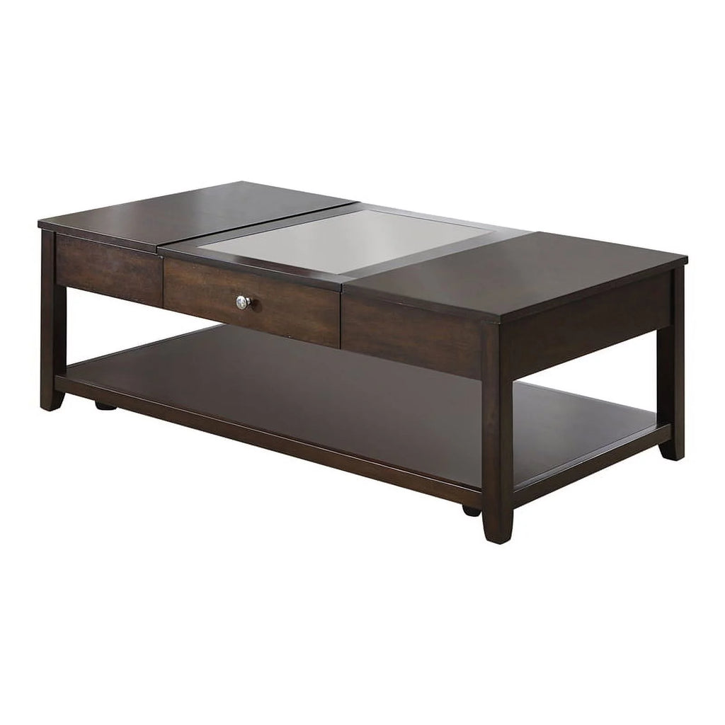 Espresso Lift-top Wood Coffee Table O83706