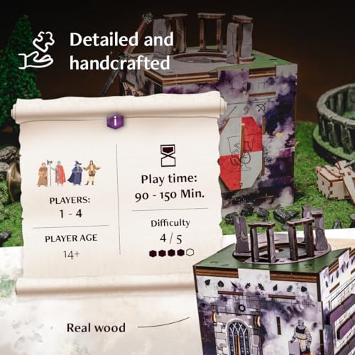 Interactive Wooden Puzzle Box with Hidden Compartments G922