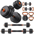 Adjustable Dumbbells Set with Connector Y2853