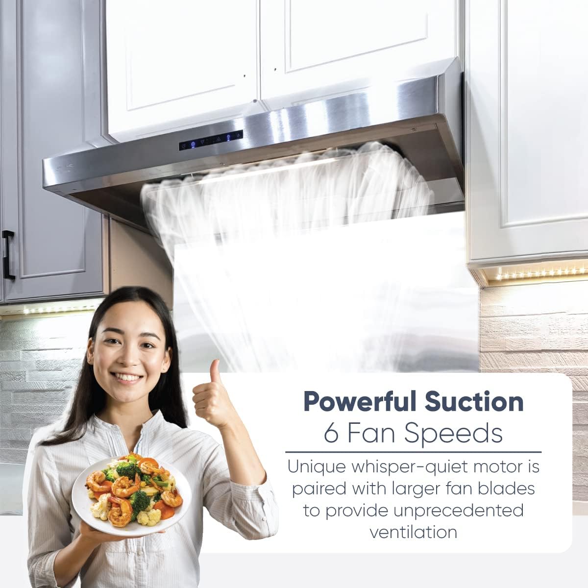 30 Under Cabinet Hood, 900+ CFM, Stainless Steel N202