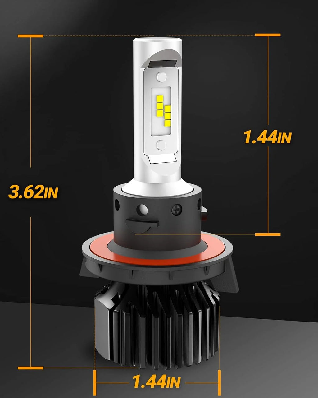 H4 LED Bulbs 20000 Lumens Hi/Lo Dual Beam 6000K White R594281