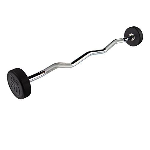 Rubber Coated Fixed Weight Straight Barbell V248527