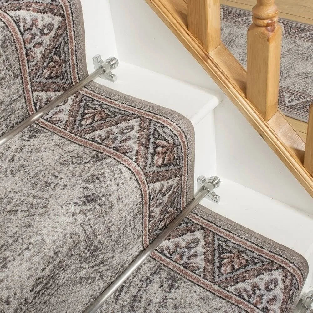 Gray Stair Carpet Runner 16 foot H72453
