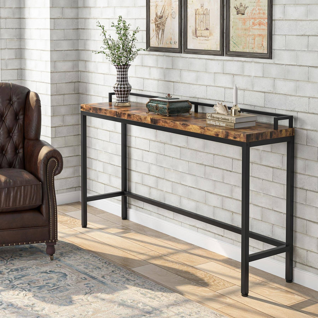 Brown Narrow Console Table T462