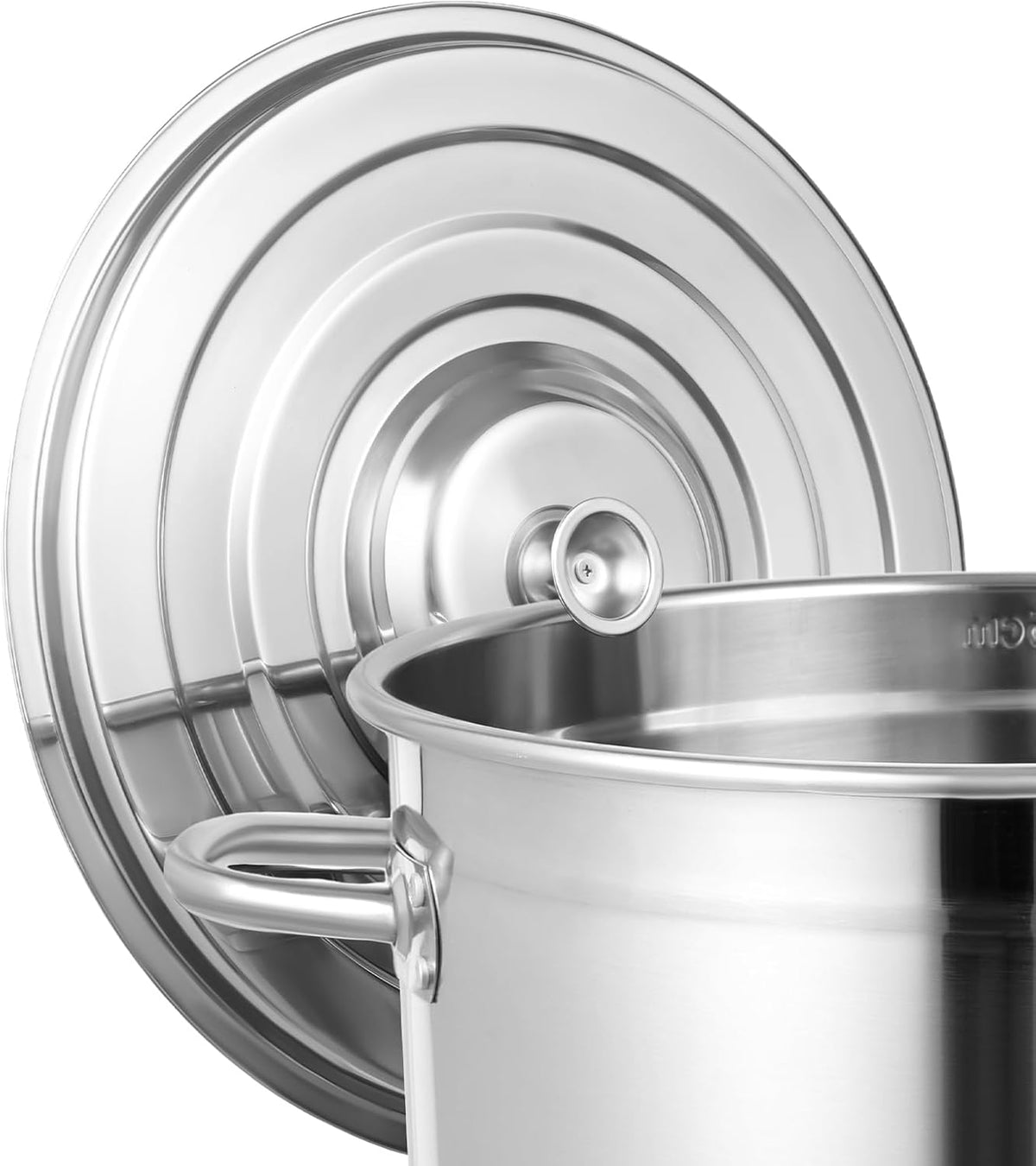 30 Quart 201 Stainless Steel Stockpot with Lid U483477
