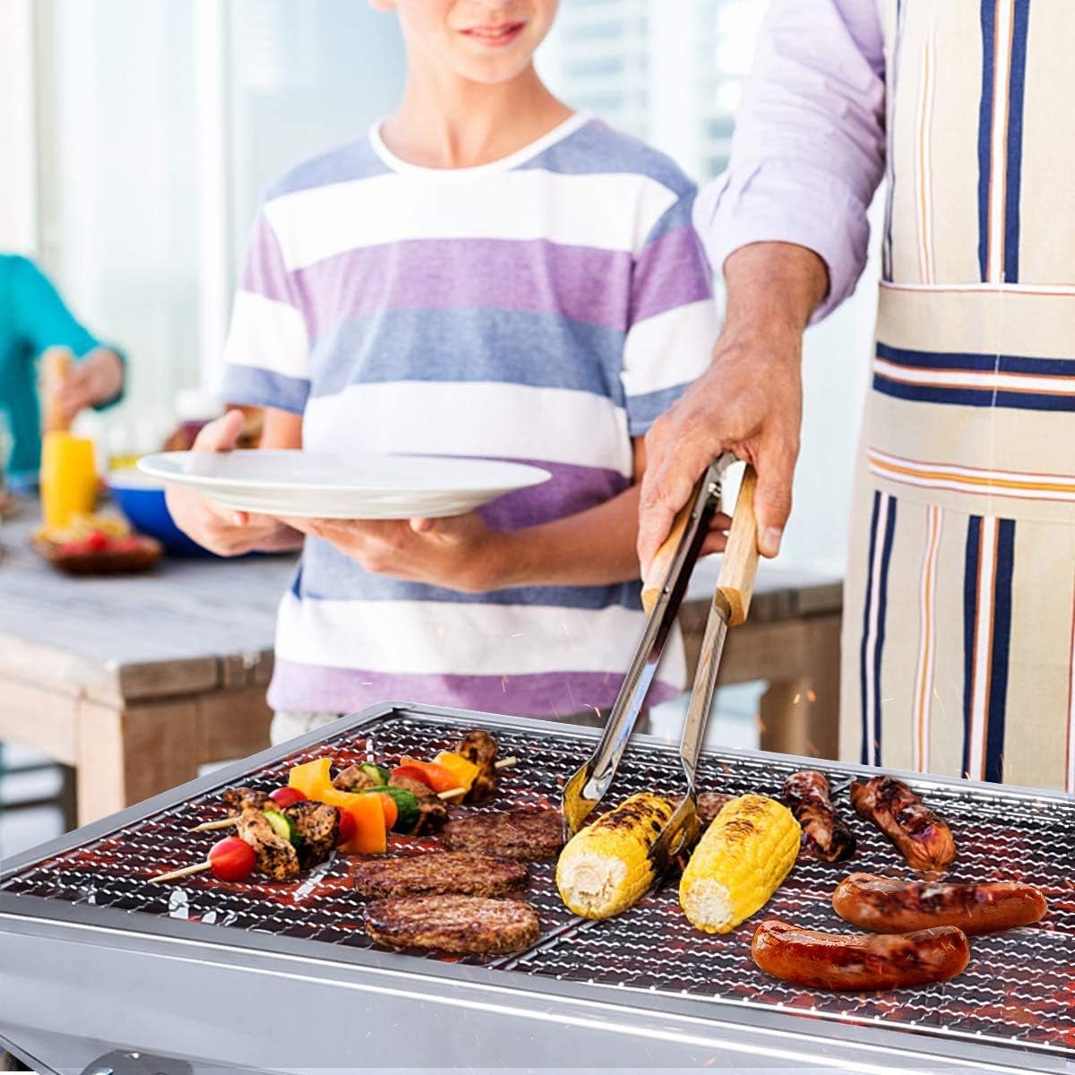 Stainless Steel Folding Portable BBQ Tool Kits (Large) R966