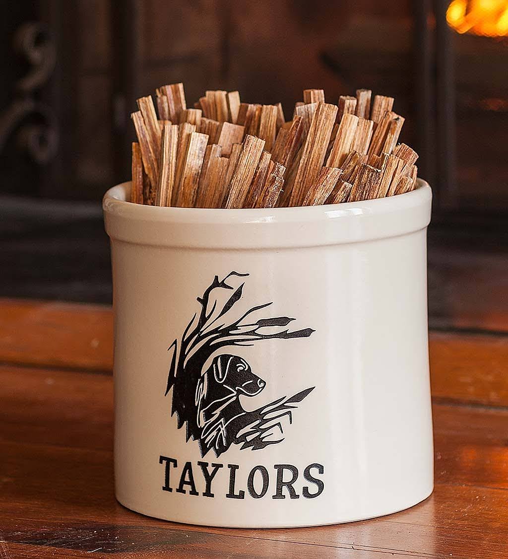 Personalized Labrador Stoneware Crock, 2 Gallons C443